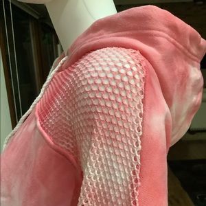 Pink Tie-Dye Hoodie Sweatshirt